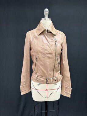 Like new leather jacket Mango